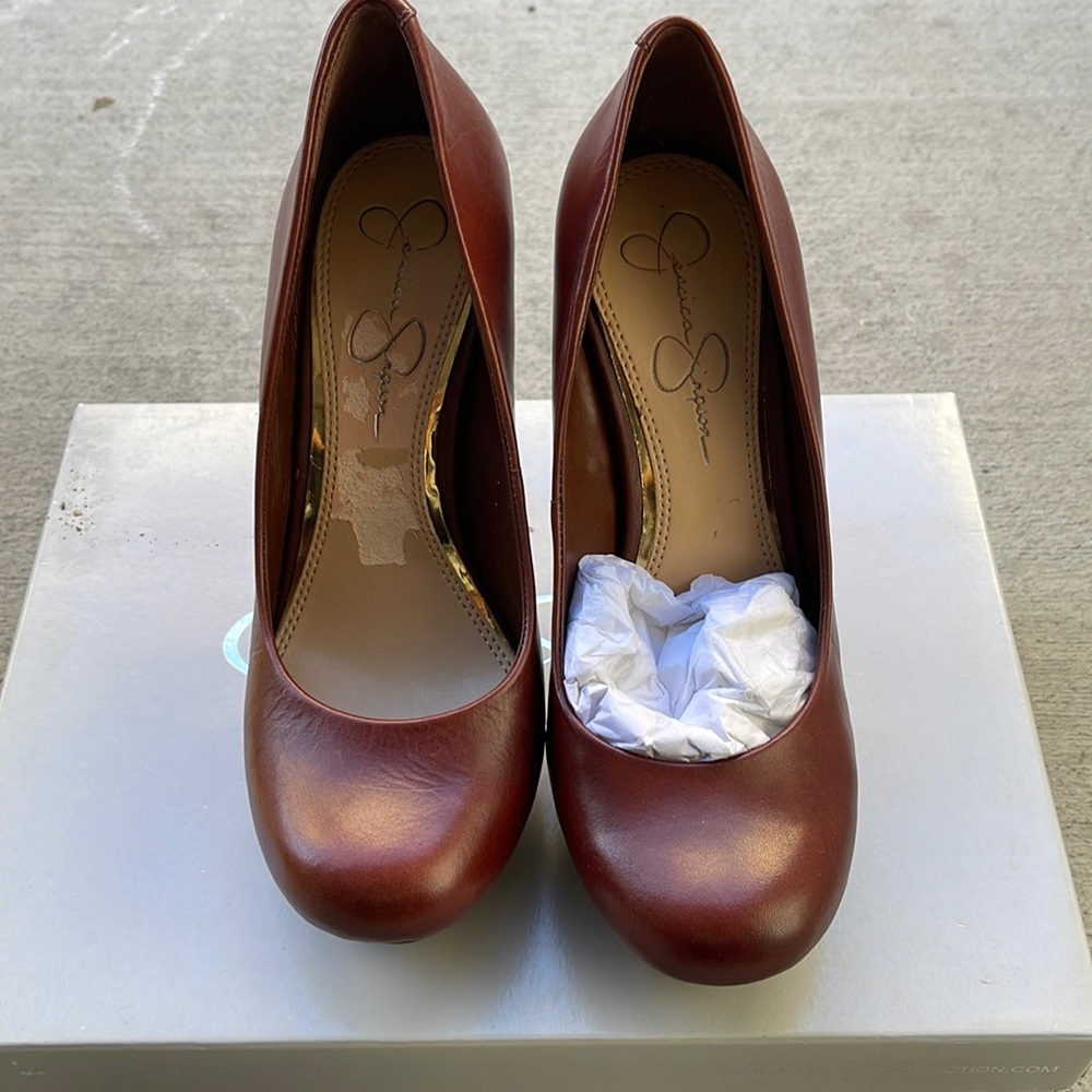 Jessica Simpson Platform Pumps: Fancy Vachetta